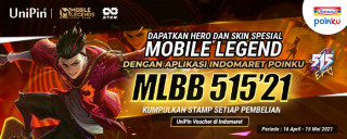 Dapatkan Hero dan Skin spesial MLBB setiap pembelian UniPin Voucher di Indomaret